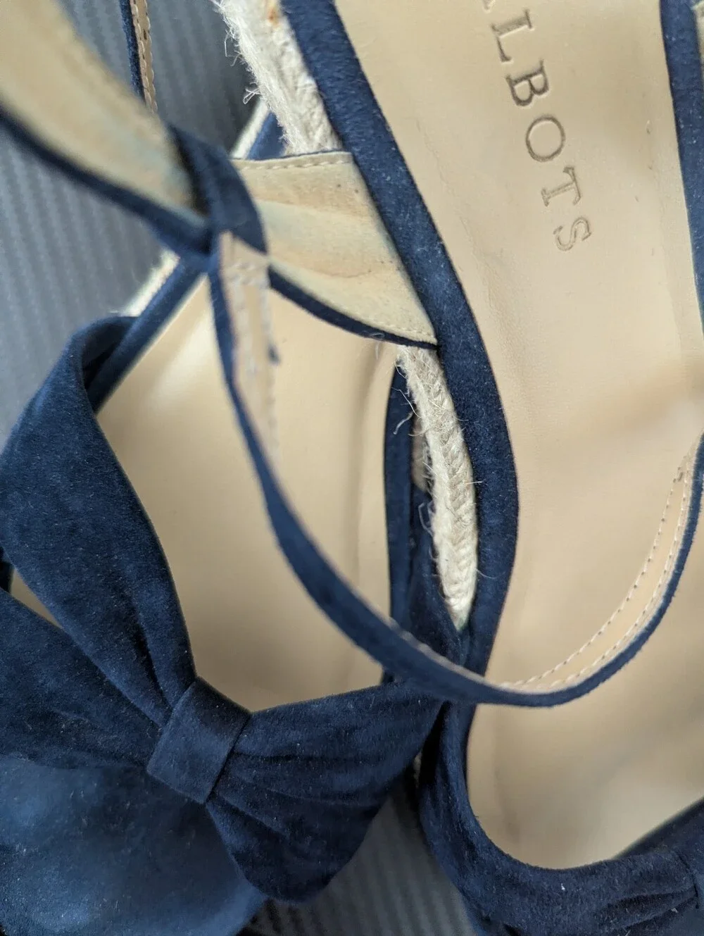 Talbots Suede Navy Espadrilles